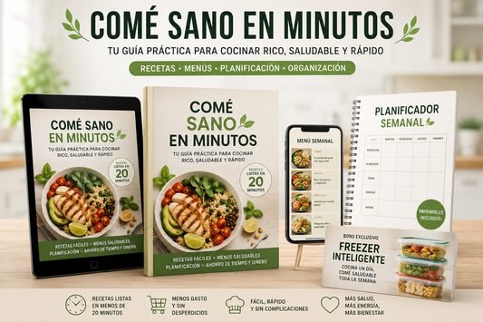 Comé sano en minutos | Ganá tiempo en tu día a día